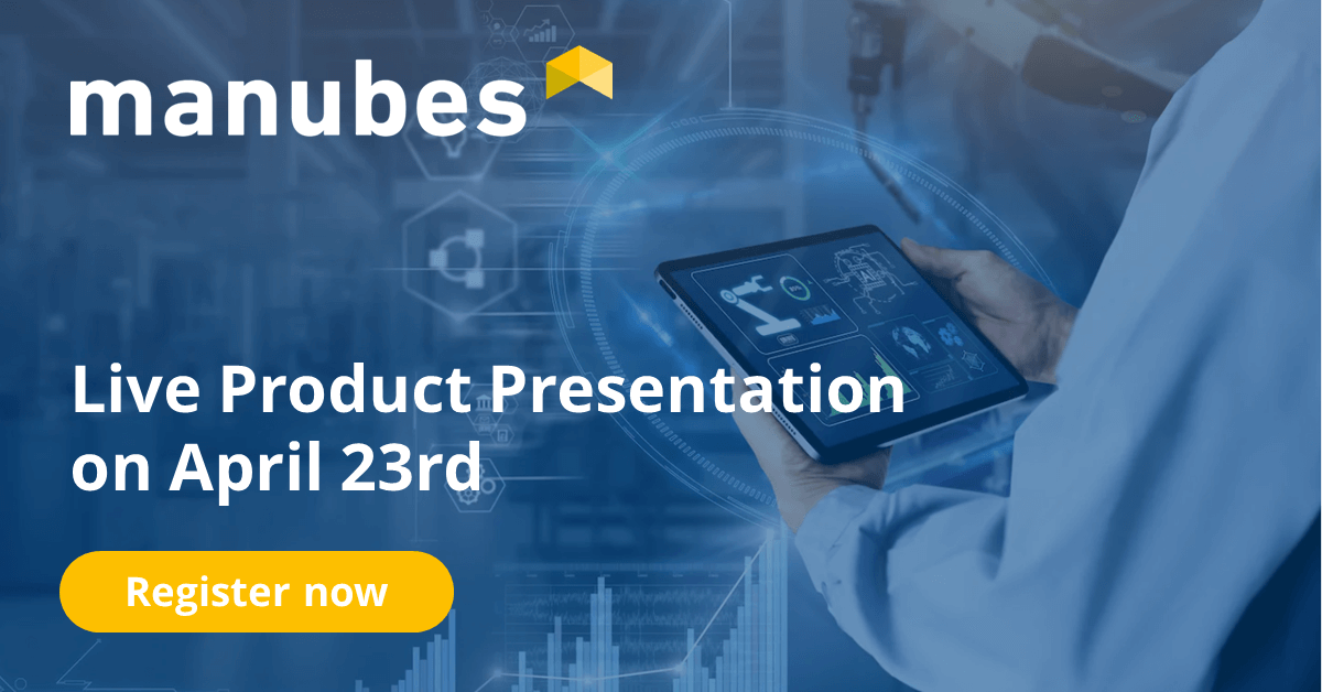 manubes live product presentation on April 23rd