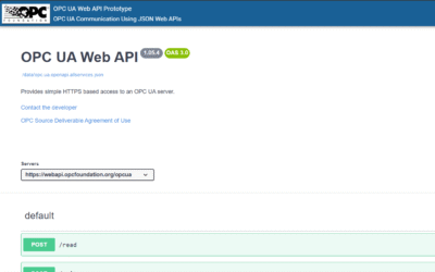 What is the OPC UA Web API