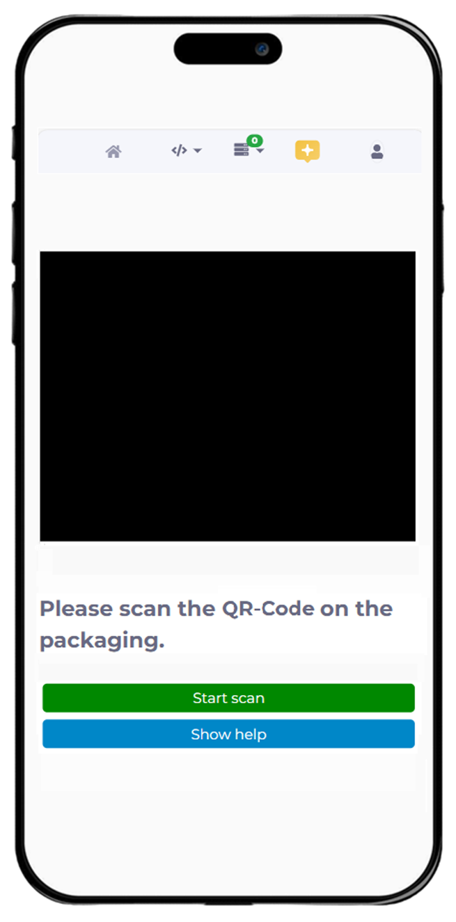 QR code scanning application with manubes QR code scanning application with manubes